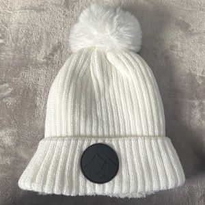 Beanie White winter hat